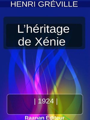 cover image of L'HÉRITAGE DE XÉNIE